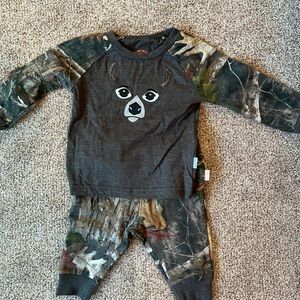 Baby camo outfit. Size 6m